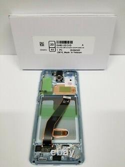 SAMSUNG Galaxy S20 Blue LCD Touch Screen Digitizer Frame G980 OEM NEW S20