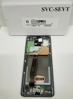 SAMSUNG Galaxy S20 Ultra Gray Silver LCD Touch Screen Digitizer Frame G988 OEM