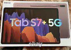 SAMSUNG Galaxy Tab S7 Plus 12.4 5G Tablet 128GB Mystic Bronze