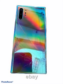 Samsung Galaxy Note 10+ 256GB SM-N975F Aura Glow Mobile Smartphone Cracked LCD