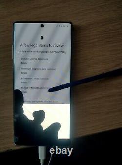 Samsung Galaxy Note 10+ultra 5G 256GB Aura Glow Unlocked (Damaged LCD display)