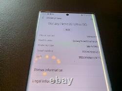 Samsung Galaxy Note20 Ultra 5G 128GB (T-Mobile) Cracked LCD READ