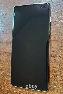 Samsung Galaxy S10+ Plus G975U1 (Factory Unlocked) 128GB White SPOTS ON LCD