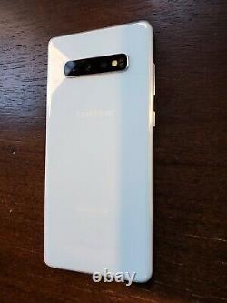 Samsung Galaxy S10+ Plus G975U1 (Factory Unlocked) 128GB White SPOTS ON LCD
