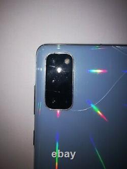 Samsung Galaxy S20 128GB Cosmic Opal Blue Cracked LCD and Glass Internally