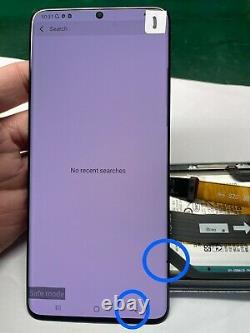 Samsung Galaxy S20 Ultra G988 LCD Replacement Screen Digitizer Gray Frame Spot