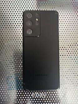 Samsung Galaxy S21 Ultra 128gb Black Unlocked DAMAGED LCD / BACK