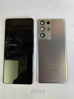 Samsung Galaxy S21 Ultra 5G SM-G998 Phantom SILVER LCD Screen With Back Cover