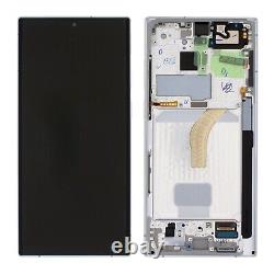 Samsung Galaxy S22 Ultra S908 Service Pack LCD Display Screen White Genuine