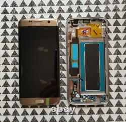Samsung Galaxy S7 Edge SM-G935F GOLD Lcd Display Touch Screen Digitizer Frame