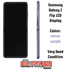 Samsung Galaxy Z Flip LCD Screen Display Digitiser, SM-F700F 2020, Mirror Purple