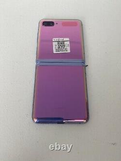 Samsung Galaxy Z Flip SM-F700F/DS 256GB Purple (Unlocked) Bad LCD As Is 5D