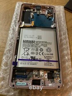 Samsung Genuine Service Pack S21 Plus 5G G996 LCD Screen Assembly Phantom Pink