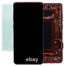 Service Pack Samsung Galaxy S10 + Plus G975F Replacement Assembly Red LCD